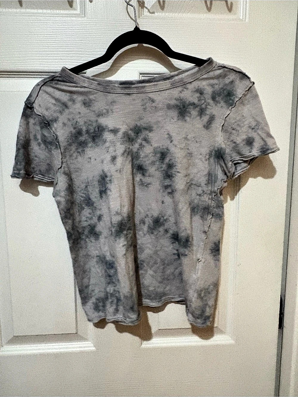 We The Free Tie-Dye Short Sleeve Tee in Gray Small